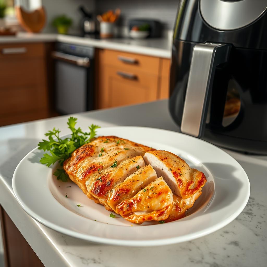Easy and Perfectly Cooked Frozen Chicken Breast Air Fryer Way