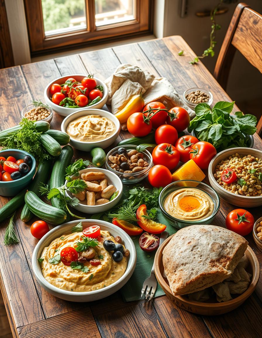 A Balanced Vegetarian Mediterranean Plan
